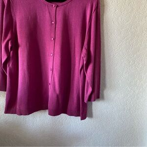 Coldwater Creek Cardigan Sweater Fuchsia  XL Petite